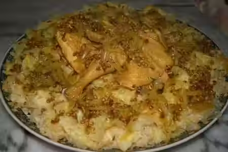 Rfissa marocaine au poulet, lentilles et cr&ecirc;pes msemen.